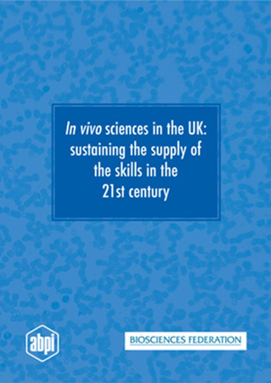 In vivo sciences in the UK: sustaining the supply of skills in the 21st century