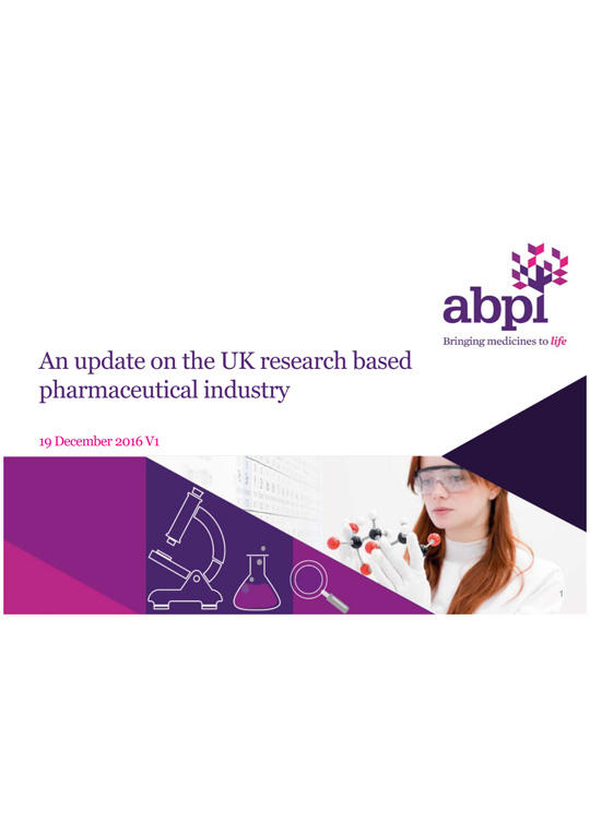 An update on the UK research-based pharmaceutical industry