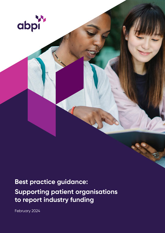 Best practice guidance: Supporting patient organisations to report industry funding