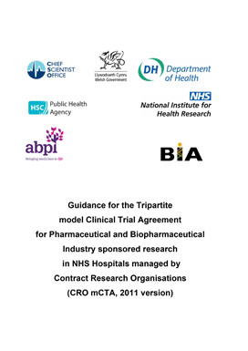 Guidance notes for Clinical Research Organisation model Clinical Trial Agreement