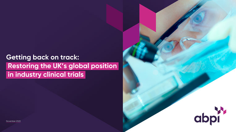Getting back on track: Restoring the UK’s global position in industry clinical trials