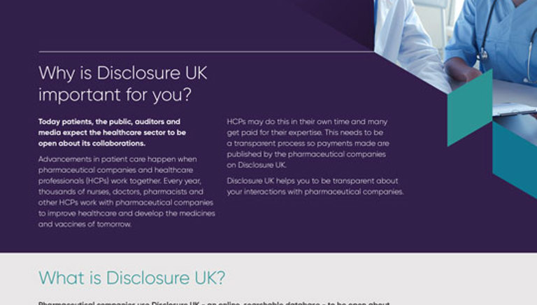 Disclosure Uk Hcp Leaflet 2023