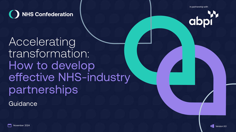 Acceleration Transformation NHS Industry Partnerships 