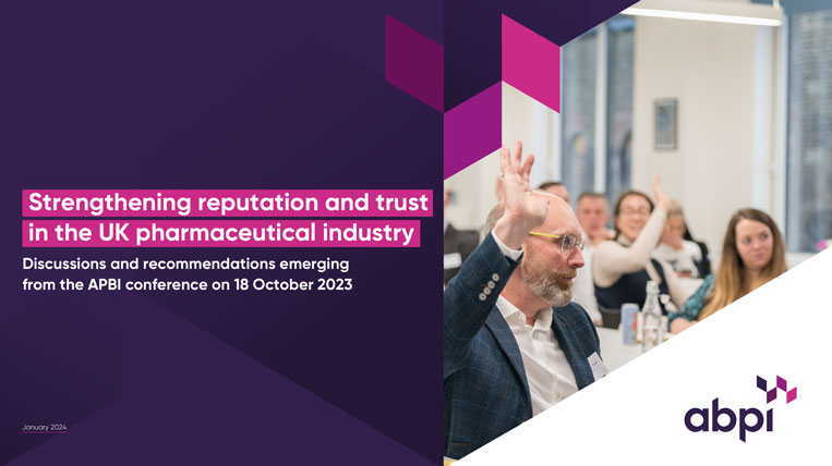 Strengthening reputation and trust in the UK pharmaceutical industry