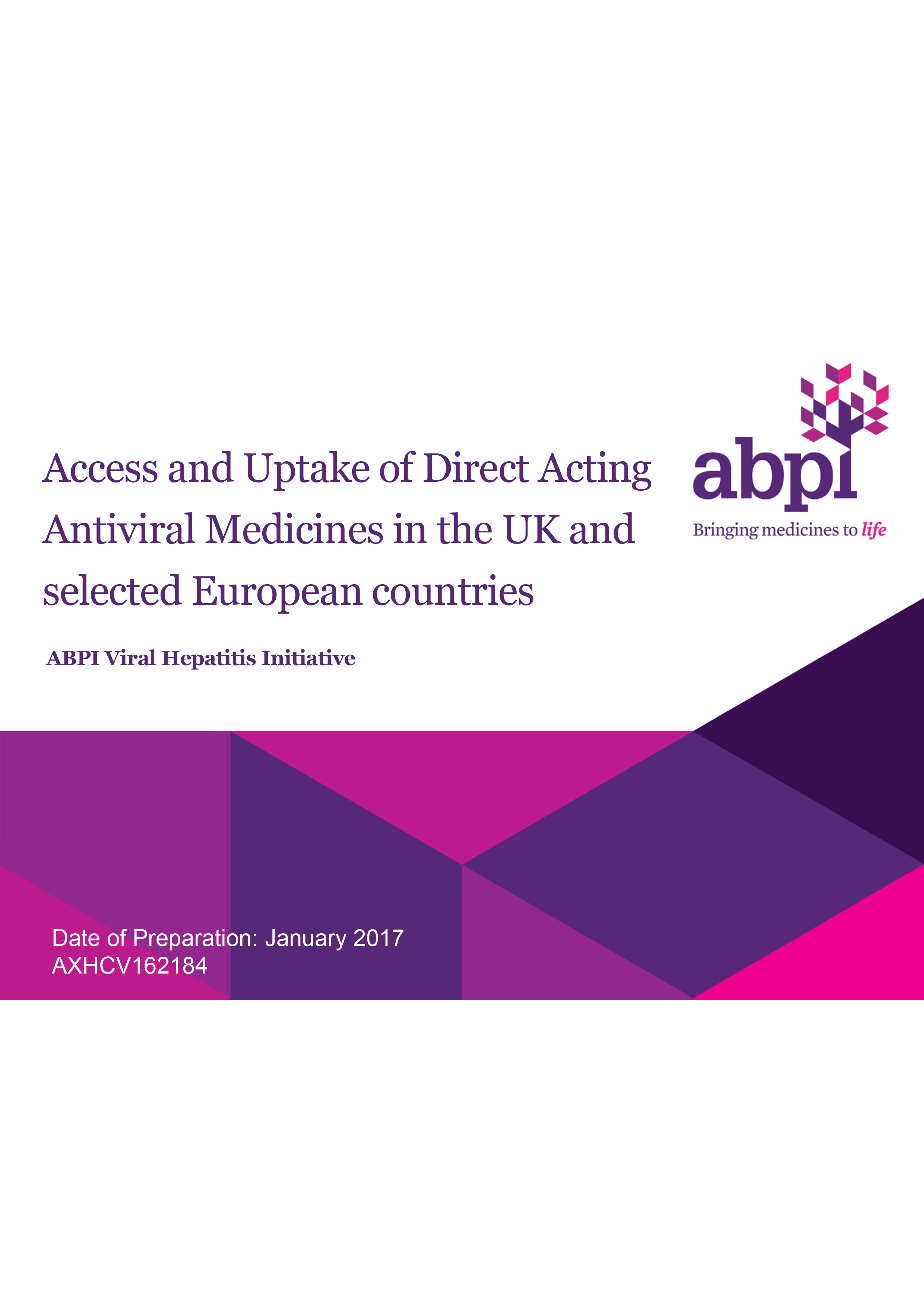 Access and Uptake of Direct Acting Antiviral Medicines